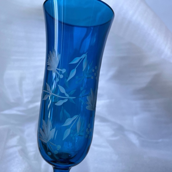 NIB Anthropologie Hand-carved Sofia Flutes, Set of 4 - Picture 10 of 10